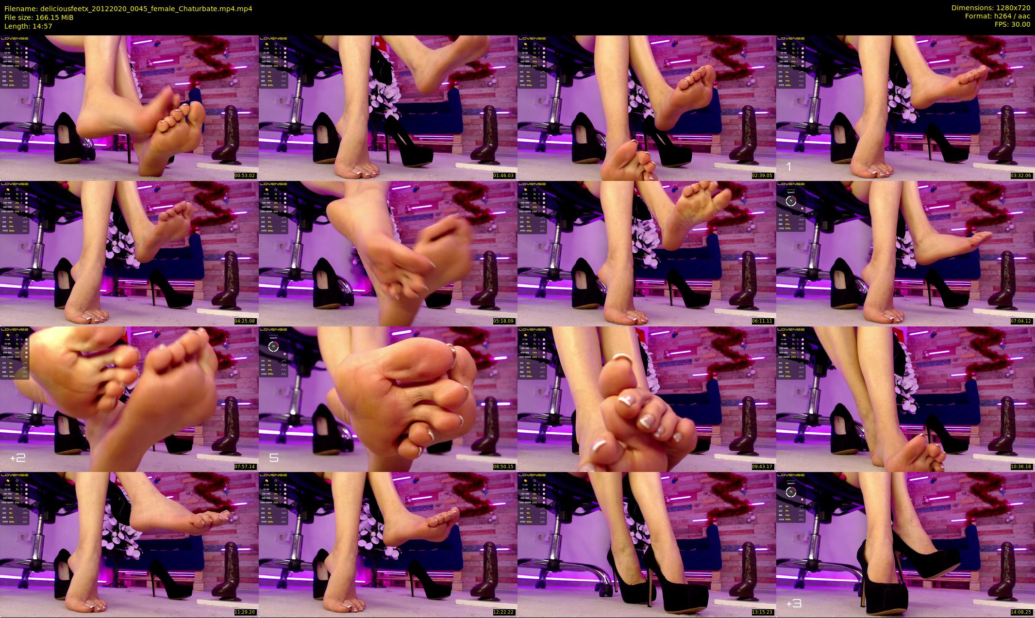 deliciousfeetx — 15 minute Chaturbate female cam show recording, 720p, Dec 20, 2020