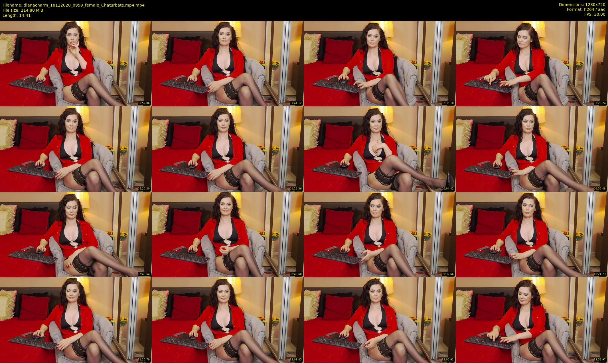 dianacharm — 15 minute Chaturbate female cam show recording, 720p, Dec 18, 2020