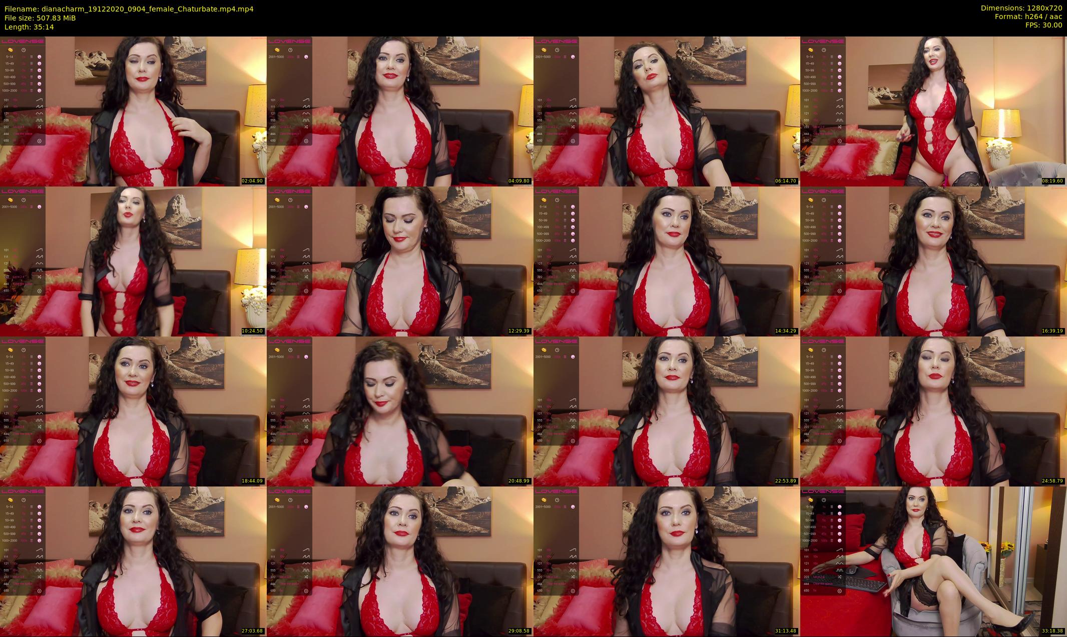 dianacharm — 36 minute Chaturbate female cam show recording, 720p, Dec 19, 2020