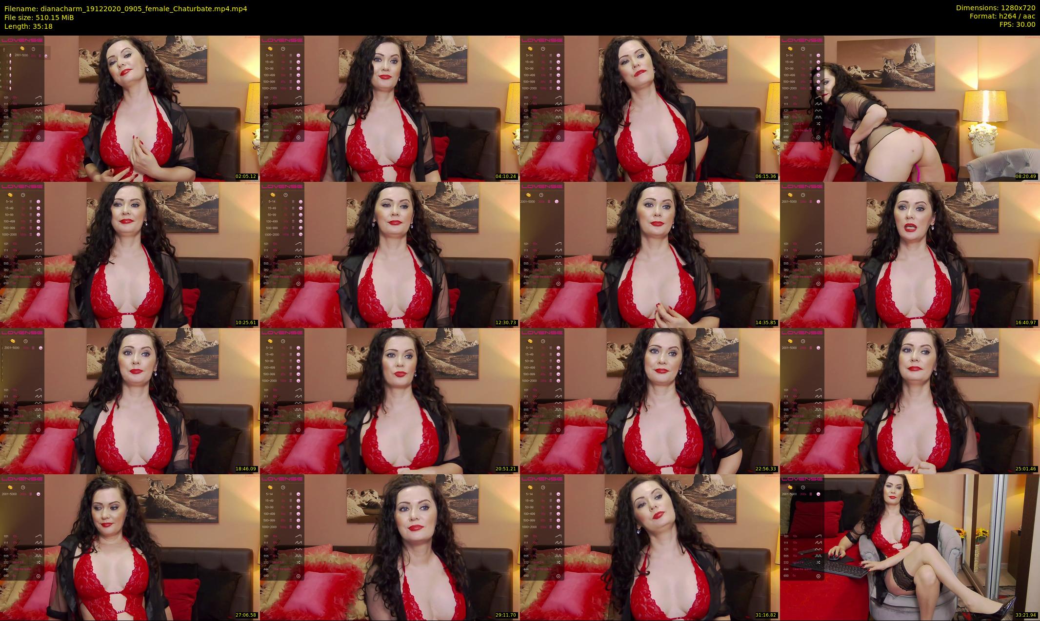 dianacharm — 36 minute Chaturbate female cam show recording, 720p, Dec 19, 2020