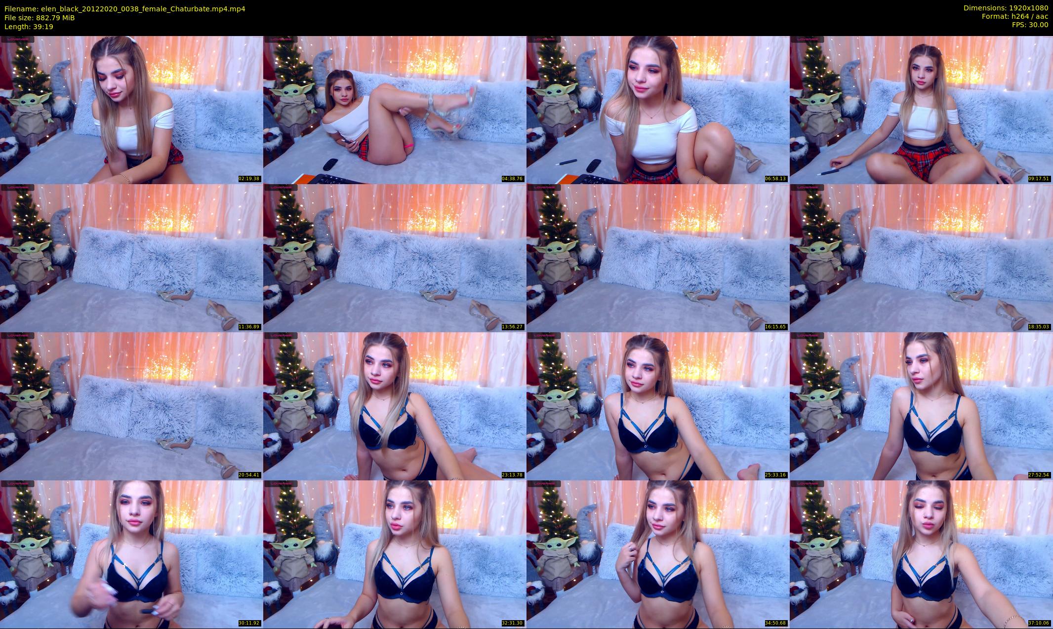 elen_black — 40 minute Chaturbate female cam show recording, 1080p, Dec 20, 2020