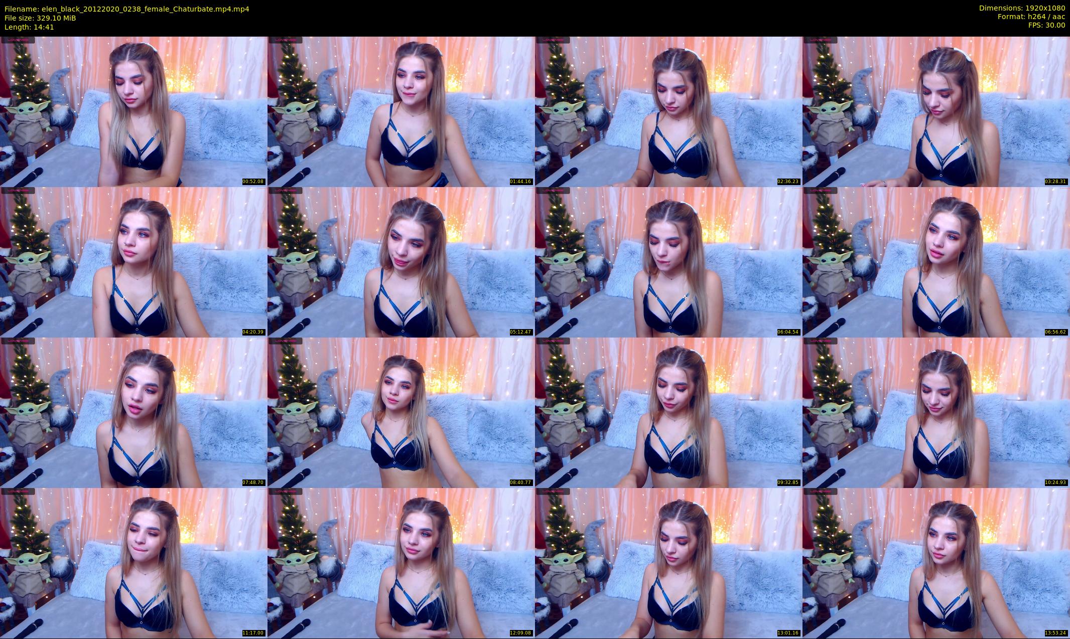elen_black — 15 minute Chaturbate female cam show recording, 1080p, Dec 20, 2020