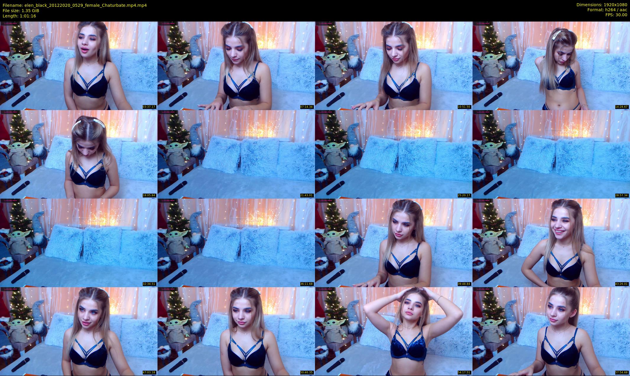 elen_black — 62 minute Chaturbate female cam show recording, 1080p, Dec 20, 2020