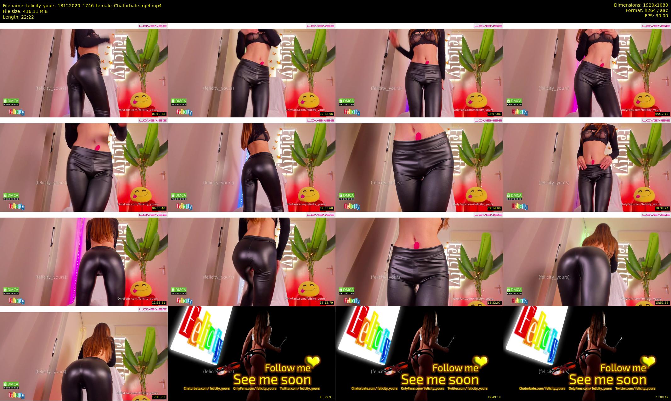 felicity_yours — 23 minute Chaturbate female cam show recording, 1080p, Dec 18, 2020