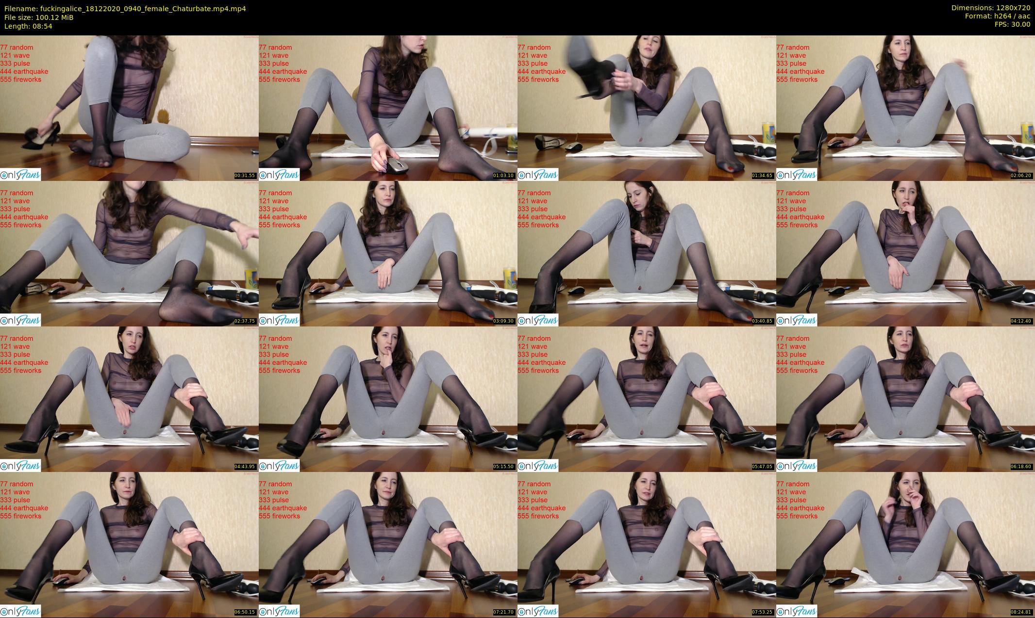 fuckingalice — 9 minute Chaturbate female cam show recording, 720p, Dec 18, 2020