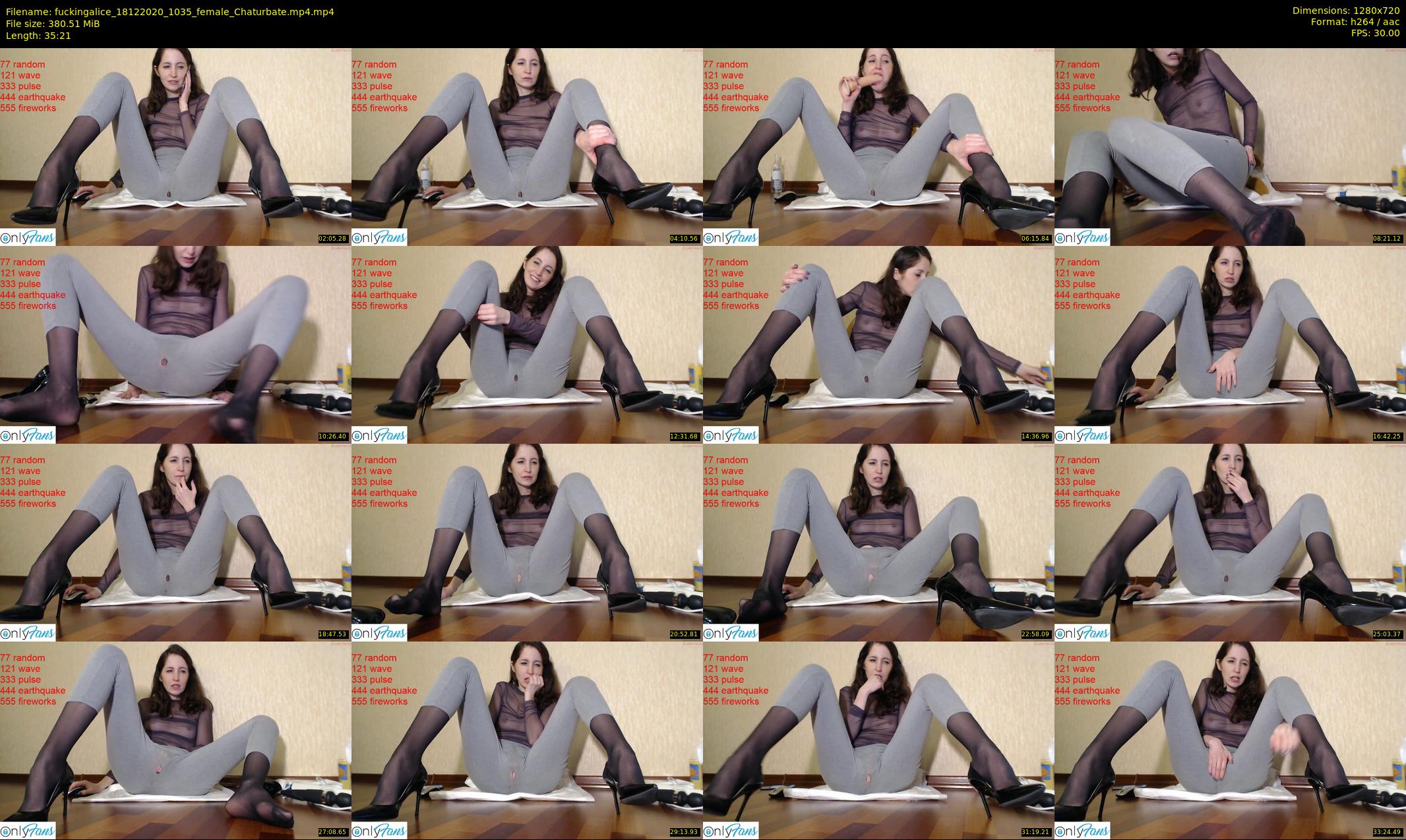 fuckingalice — 36 minute Chaturbate female cam show recording, 720p, Dec 18, 2020