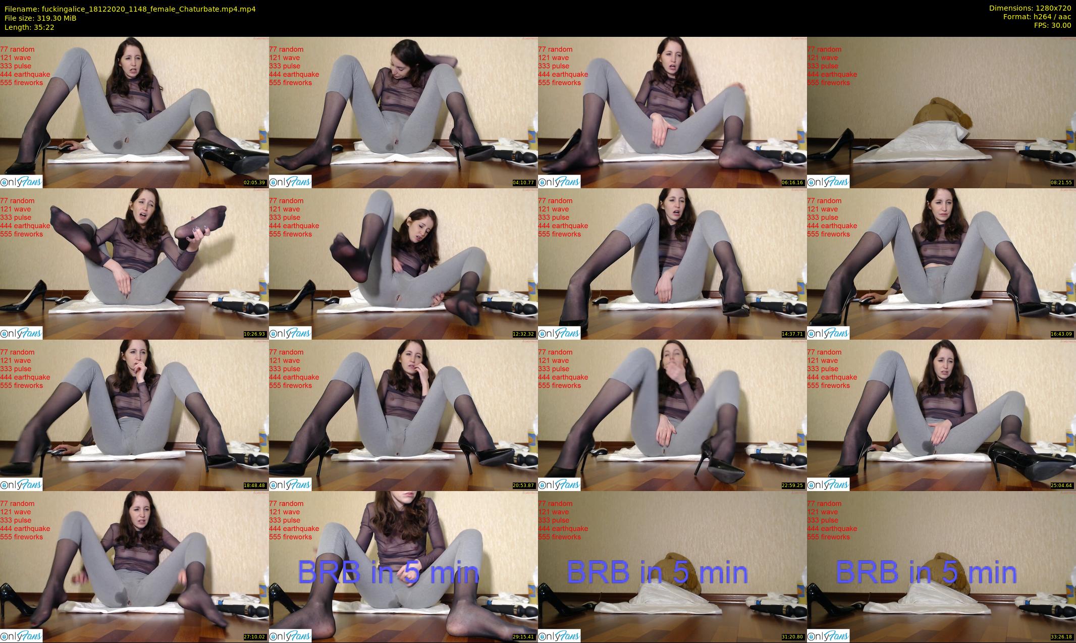 fuckingalice — 36 minute Chaturbate female cam show recording, 720p, Dec 18, 2020