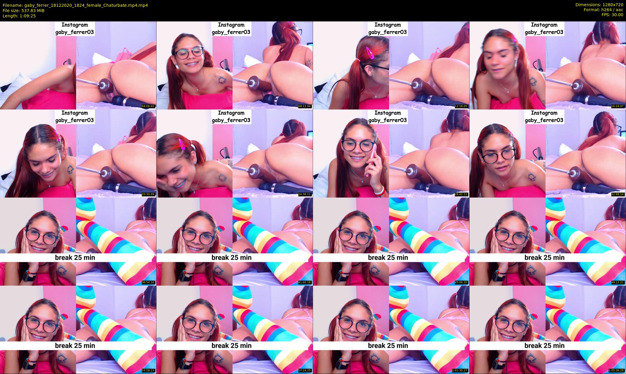 gaby_ferrer — 70 minute Chaturbate female cam show recording, 720p, Dec 18, 2020