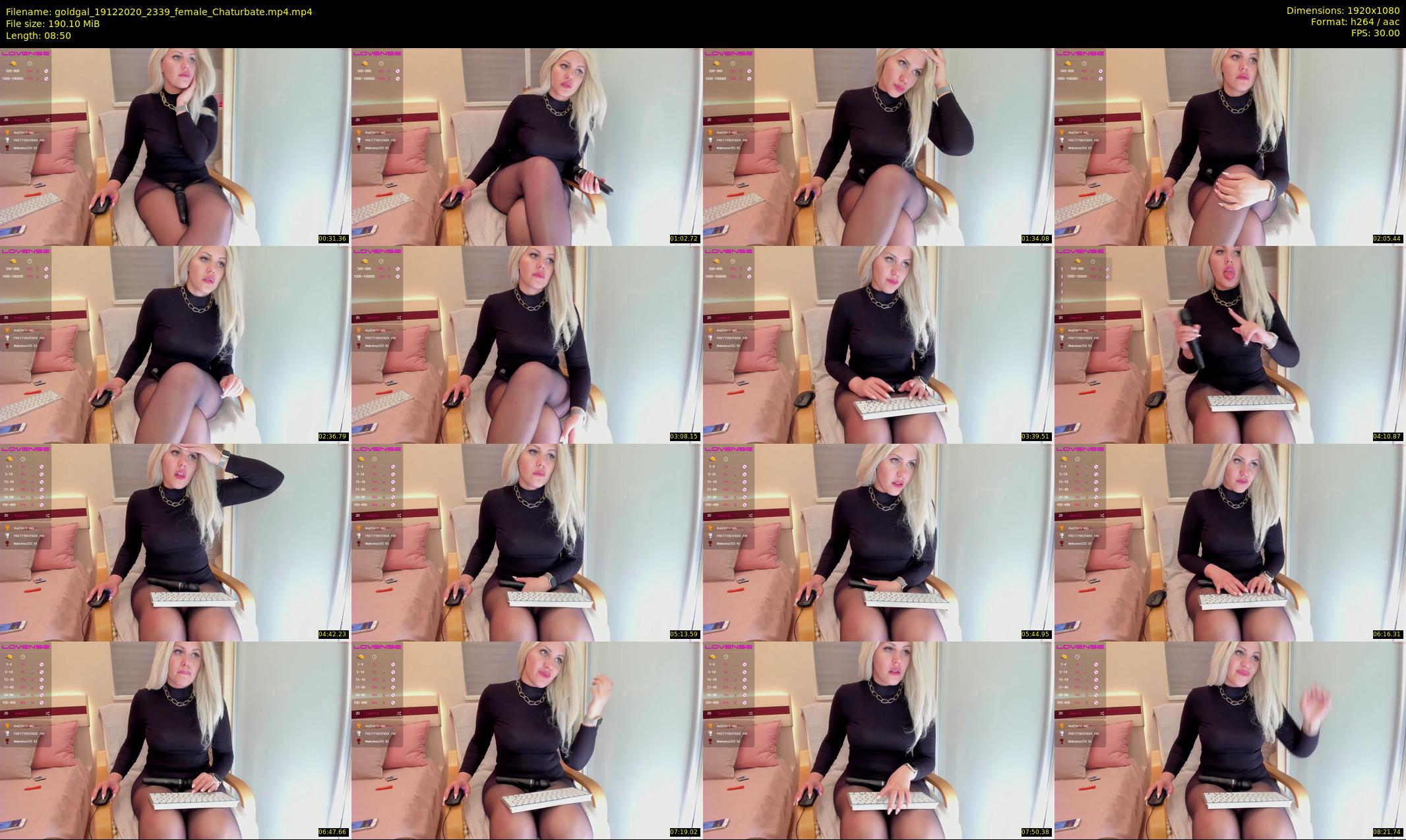 goldgal — 9 minute Chaturbate female cam show recording, 1080p, Dec 19, 2020