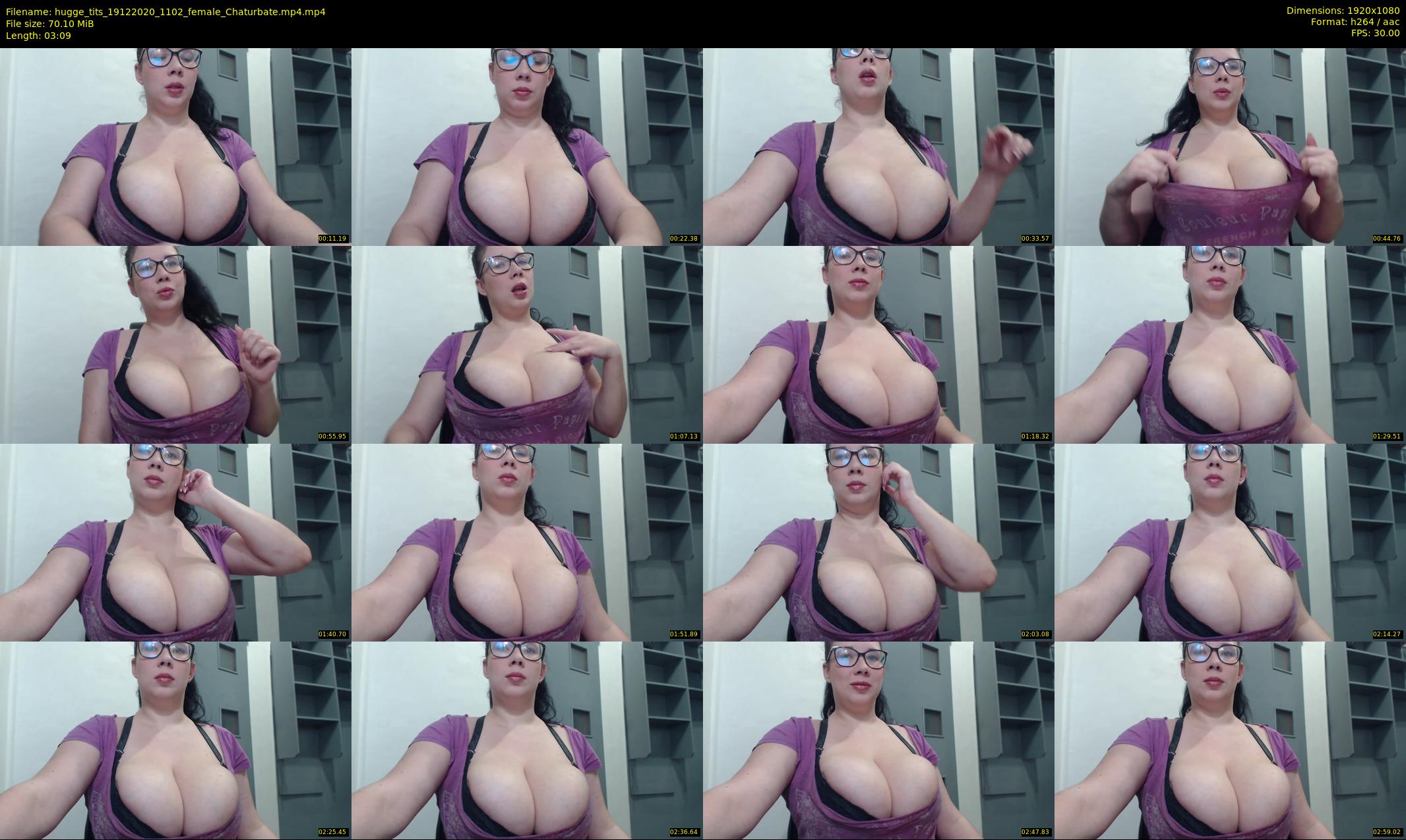 hugge_tits — 4 minute Chaturbate female cam show recording, 1080p, Dec 19, 2020