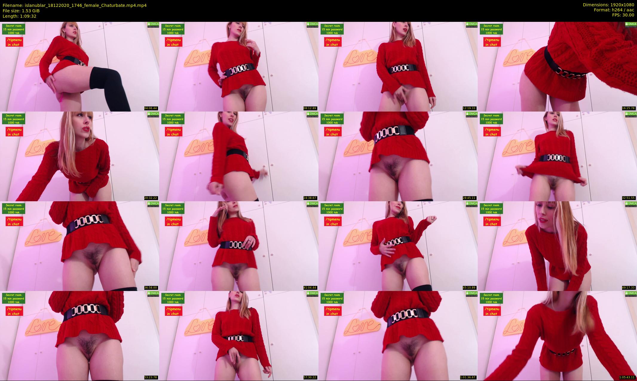 islanublar — 70 minute Chaturbate female cam show recording, 1080p, Dec 18, 2020