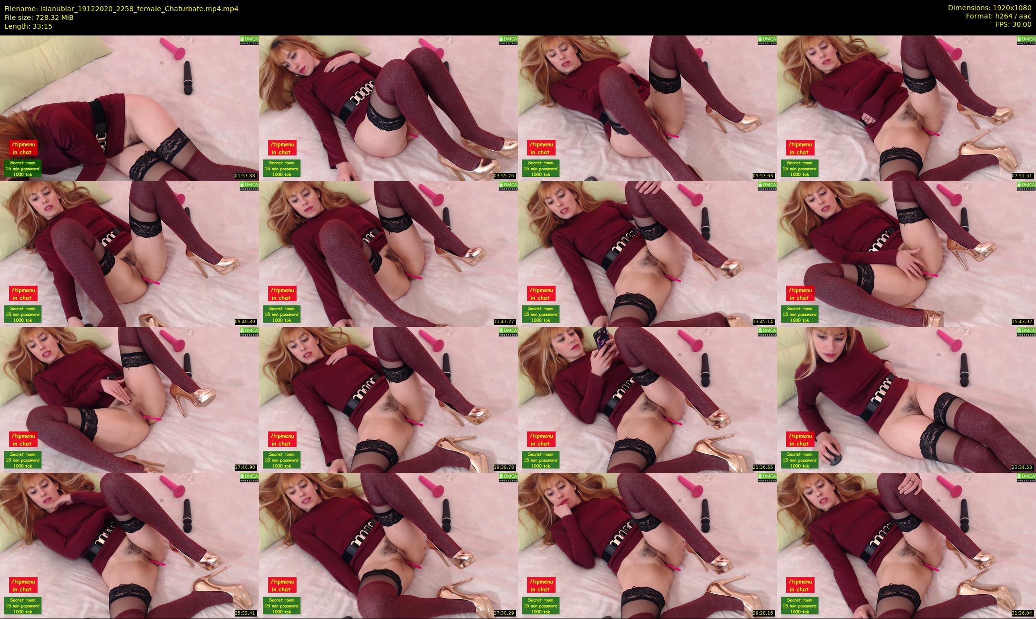islanublar — 34 minute Chaturbate female cam show recording, 1080p, Dec 19, 2020