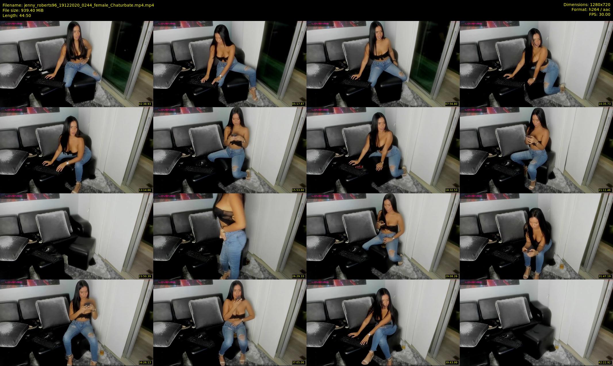 jenny_roberts96 — 45 minute Chaturbate female cam show recording, 720p, Dec 19, 2020