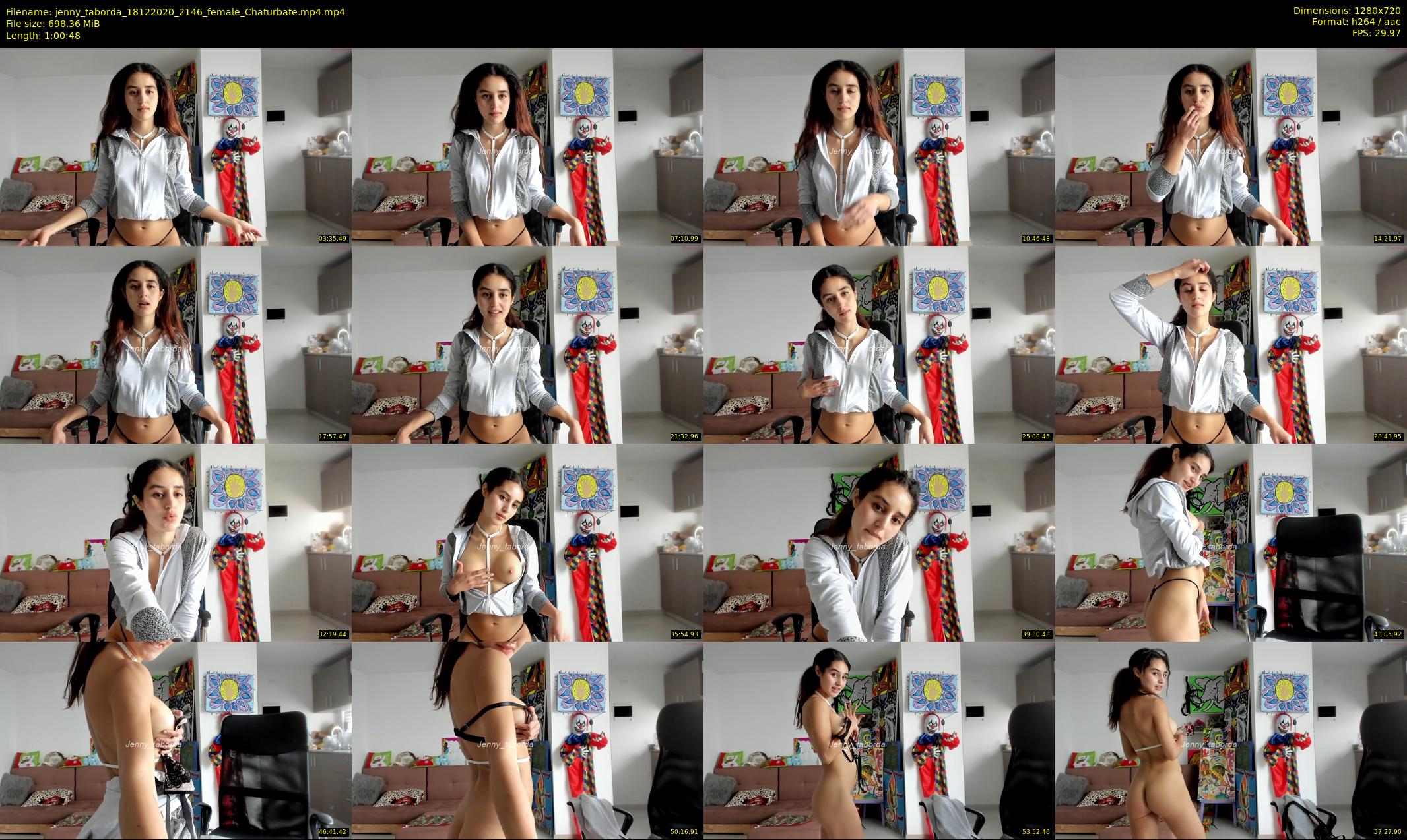 jenny_taborda — 61 minute Chaturbate female cam show recording, 720p, Dec 18, 2020