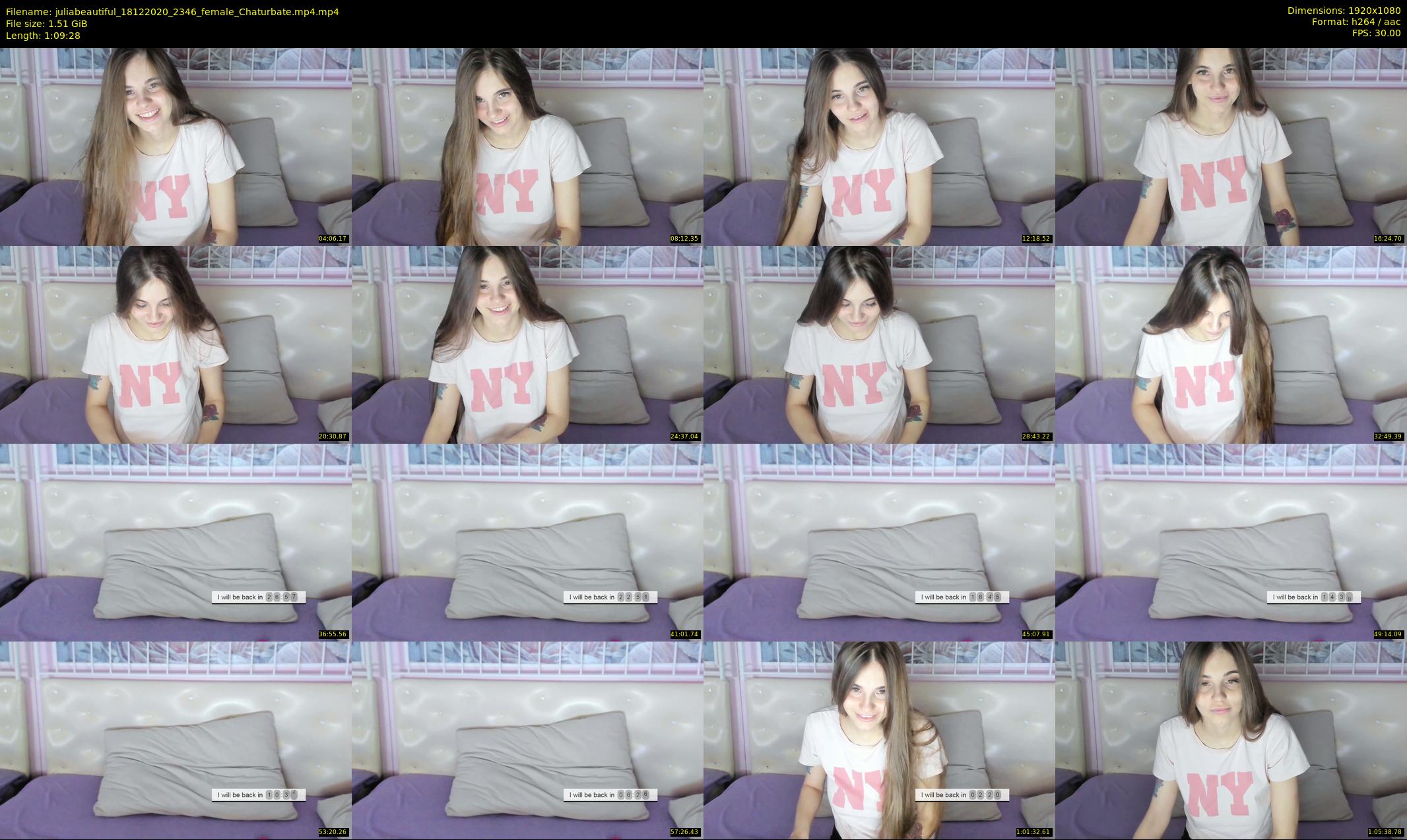 juliabeautiful — 70 minute Chaturbate female cam show recording, 1080p, Dec 18, 2020