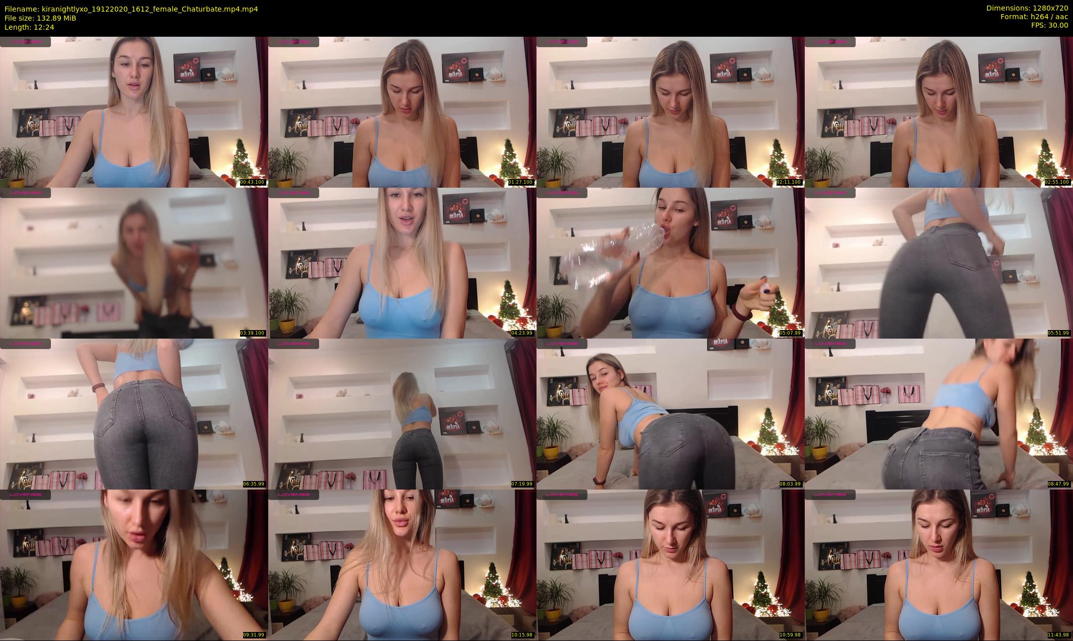 kiranightlyxo — 13 minute Chaturbate female cam show recording, 720p, Dec 19, 2020