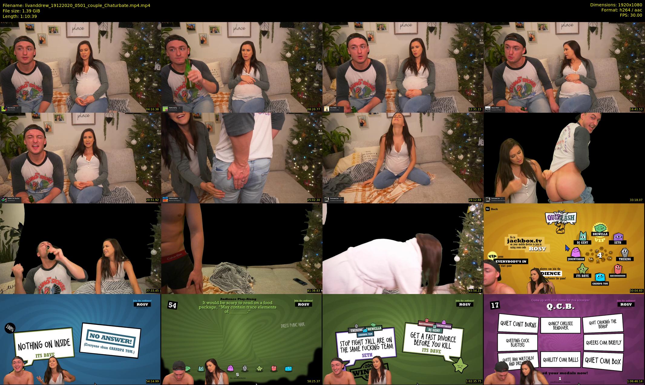 livanddrew — 71 minute Chaturbate couple cam show recording, 1080p, Dec 19, 2020