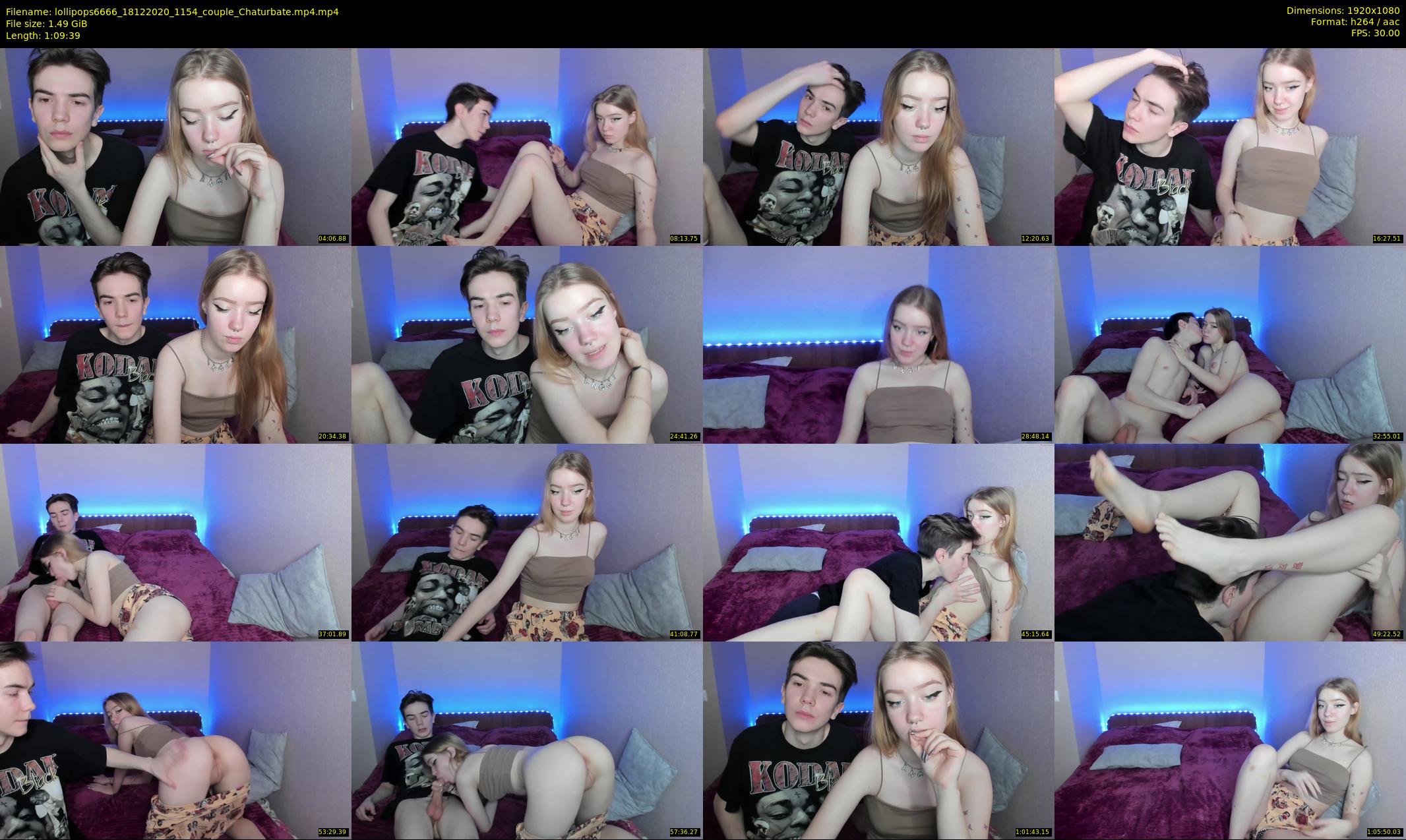 lollipops6666 — 70 minute Chaturbate couple cam show recording, 1080p, Dec 18, 2020