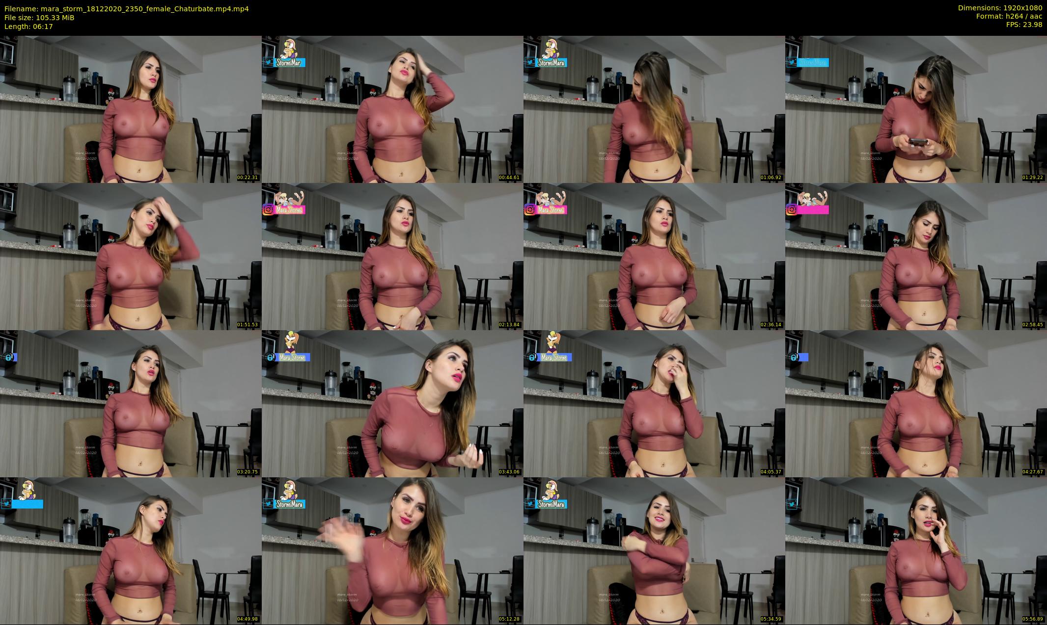 mara_storm — 7 minute Chaturbate female cam show recording, 1080p, Dec 18, 2020