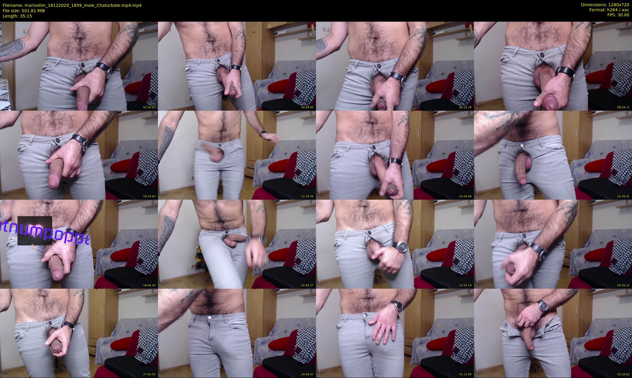 marioslim — 36 minute Chaturbate male cam show recording, 720p, Dec 18, 2020