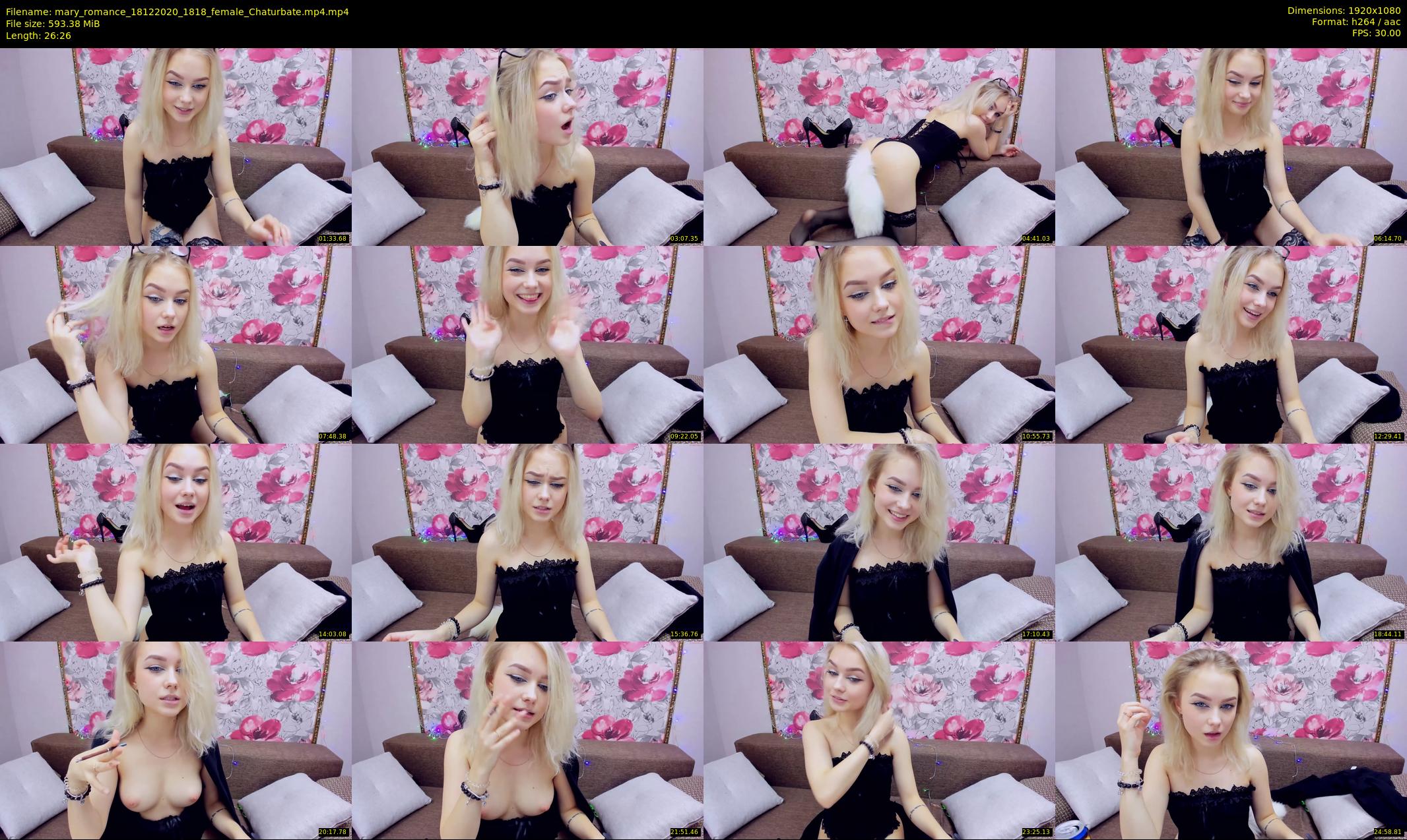 mary_romance — 27 minute Chaturbate female cam show recording, 1080p, Dec 18, 2020