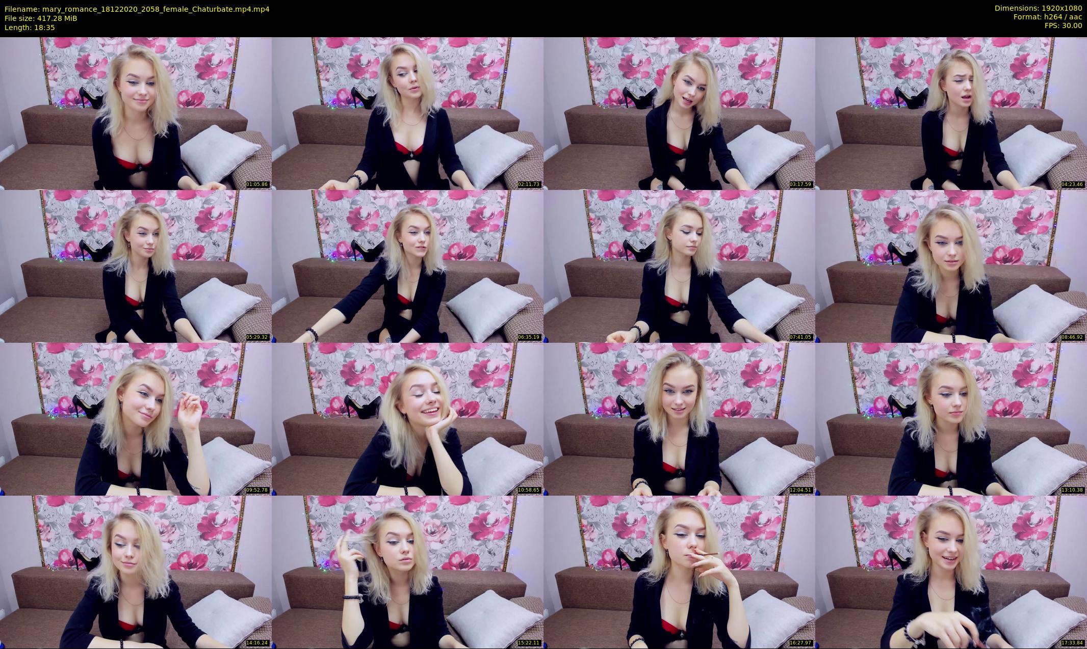 mary_romance — 19 minute Chaturbate female cam show recording, 1080p, Dec 18, 2020