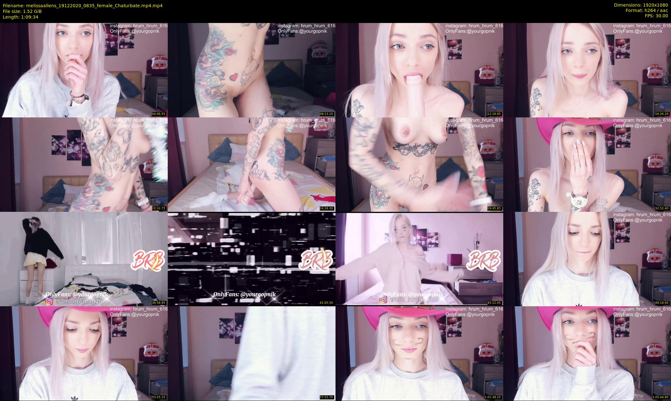 melissaallens — 70 minute Chaturbate female cam show recording, 1080p, Dec 19, 2020