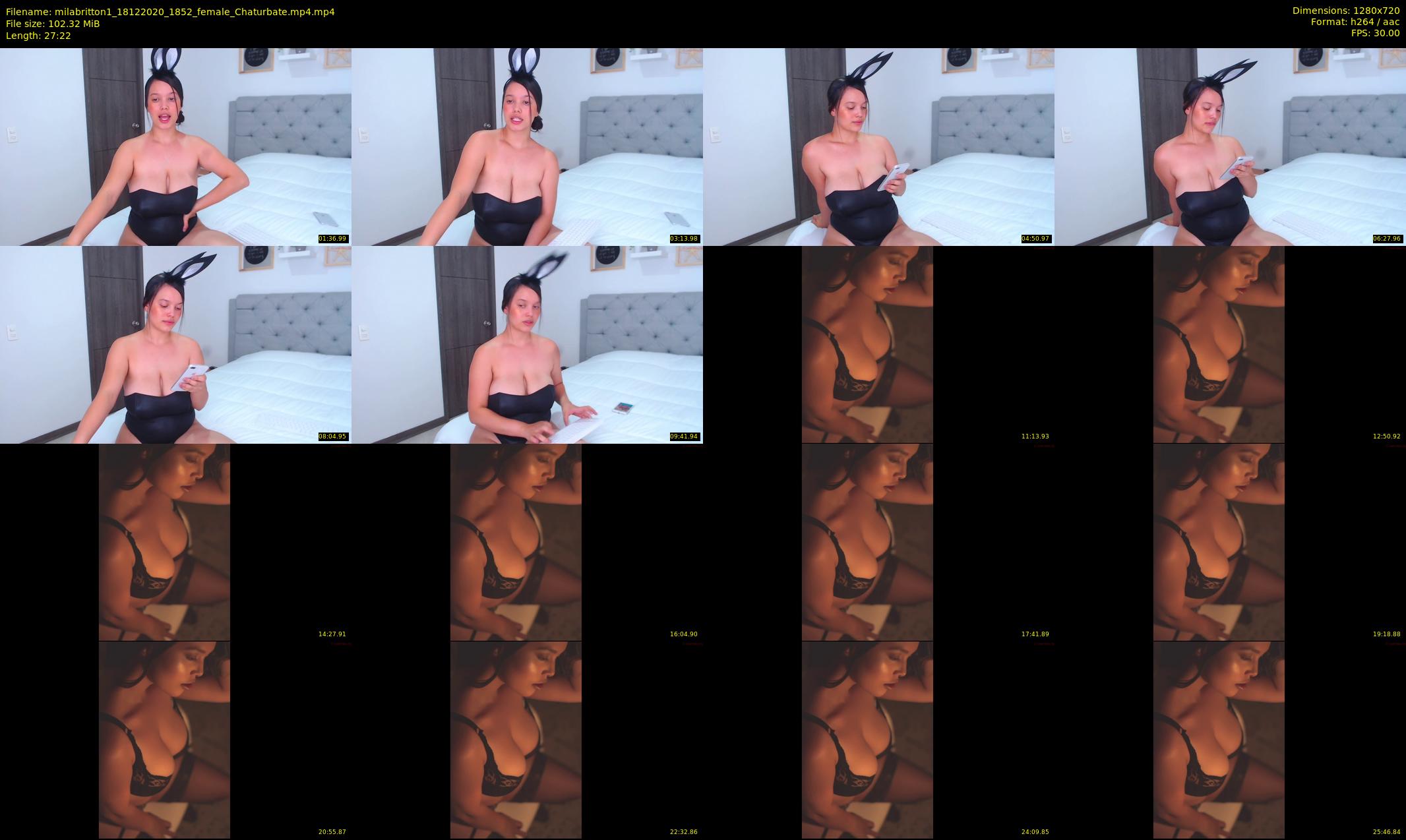 milabritton1 — 28 minute Chaturbate female cam show recording, 720p, Dec 18, 2020