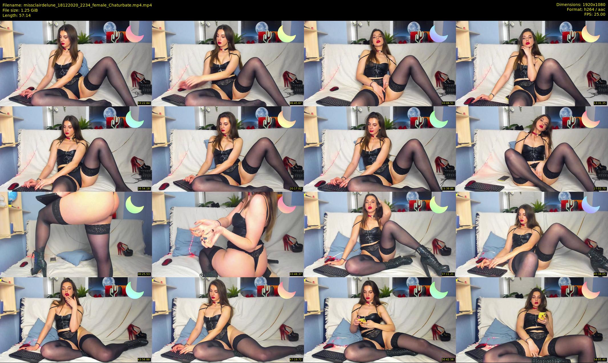 missclairdelune — 58 minute Chaturbate female cam show recording, 1080p, Dec 18, 2020