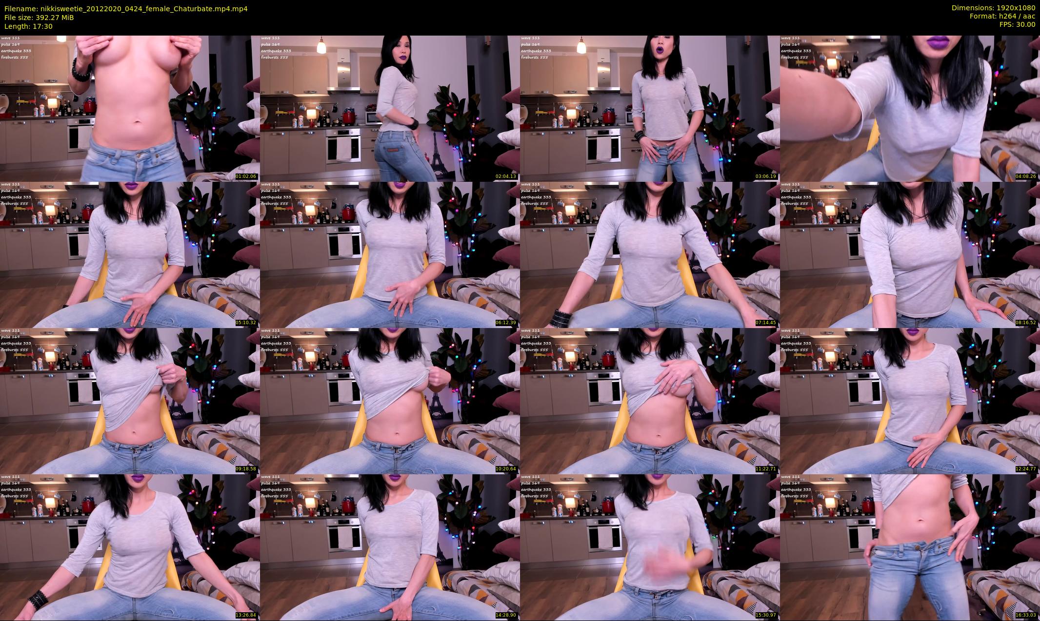 nikkisweetie — 18 minute Chaturbate female cam show recording, 1080p, Dec 20, 2020