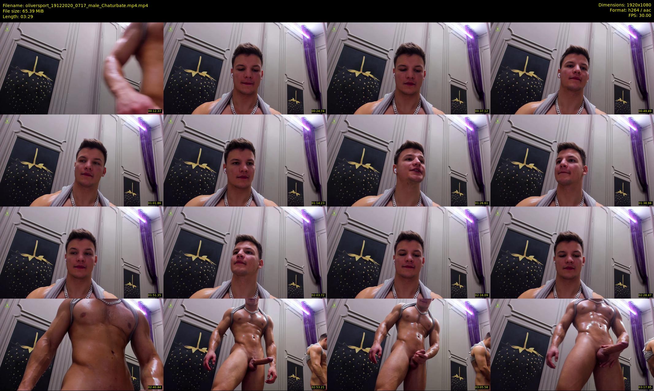 oliversport — 4 minute Chaturbate male cam show recording, 1080p, Dec 19, 2020