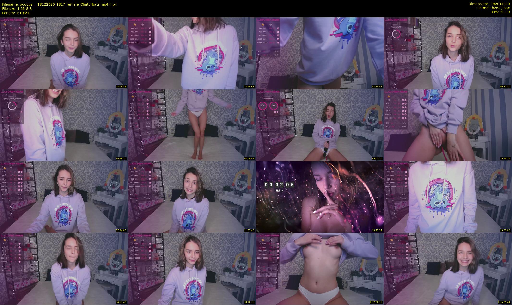 oooops__ — 71 minute Chaturbate female cam show recording, 1080p, Dec 18, 2020