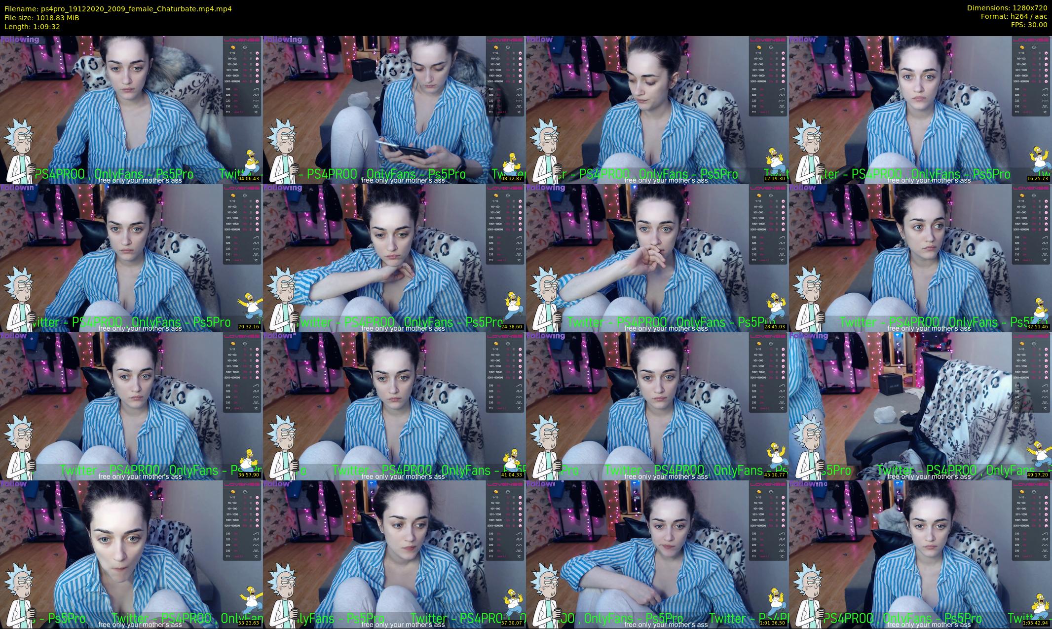 ps4pro — 70 minute Chaturbate female cam show recording, 720p, Dec 19, 2020