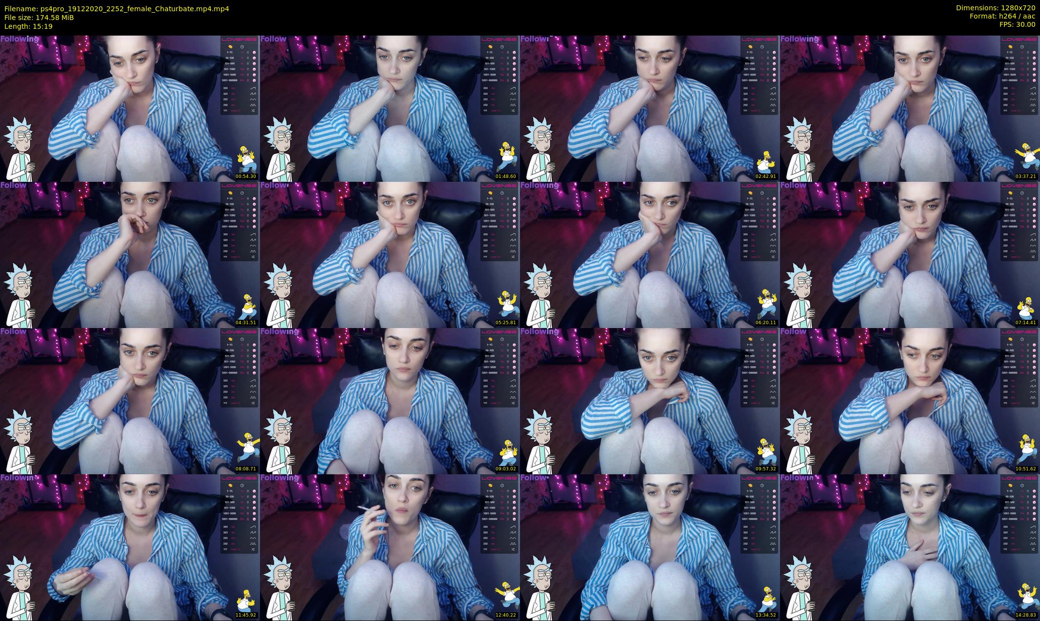 ps4pro — 16 minute Chaturbate female cam show recording, 720p, Dec 19, 2020
