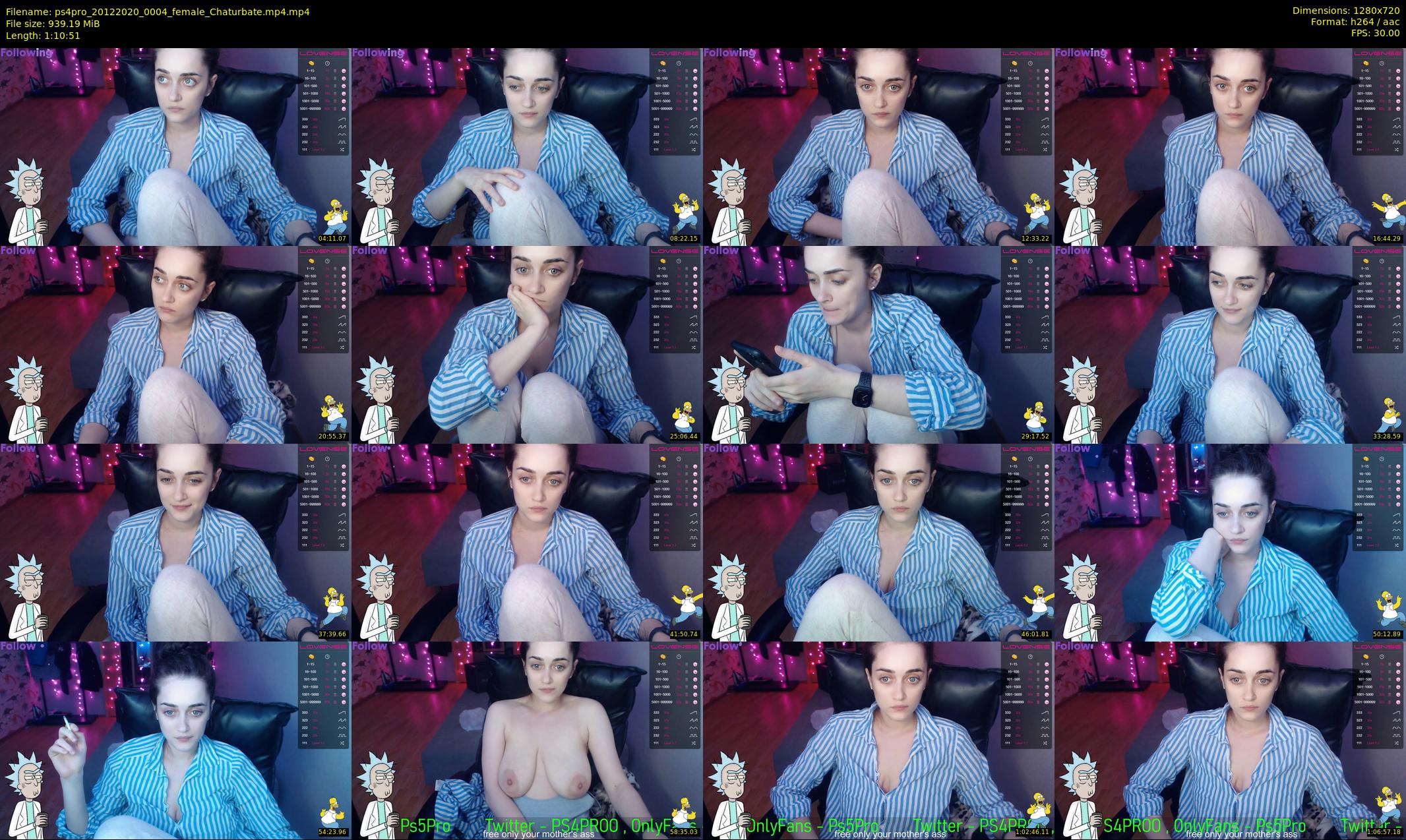 ps4pro — 71 minute Chaturbate female cam show recording, 720p, Dec 20, 2020