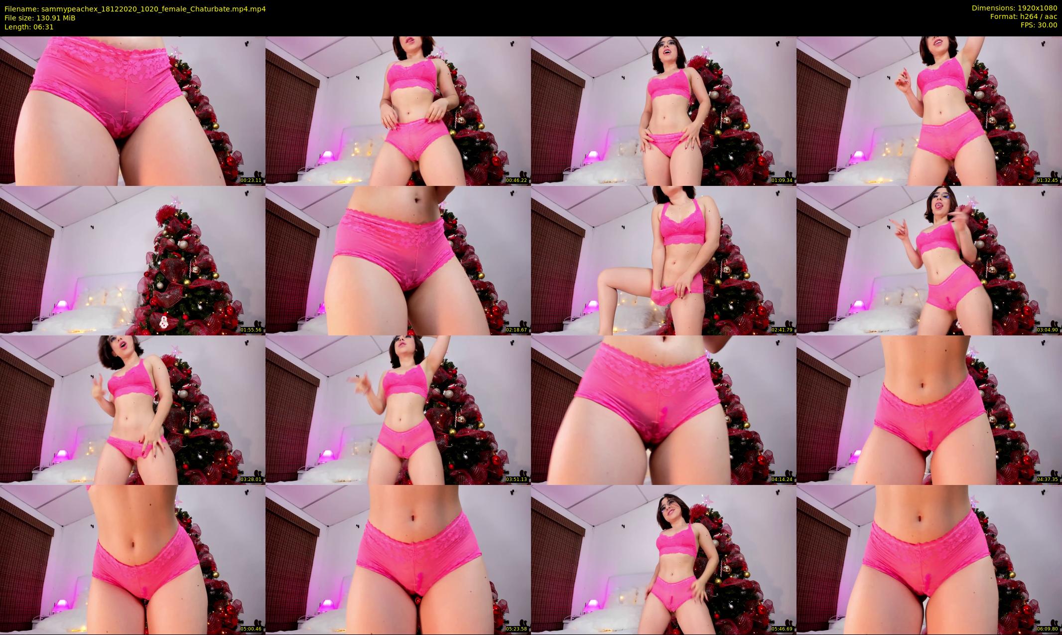 sammypeachex — 7 minute Chaturbate female cam show recording, 1080p, Dec 18, 2020