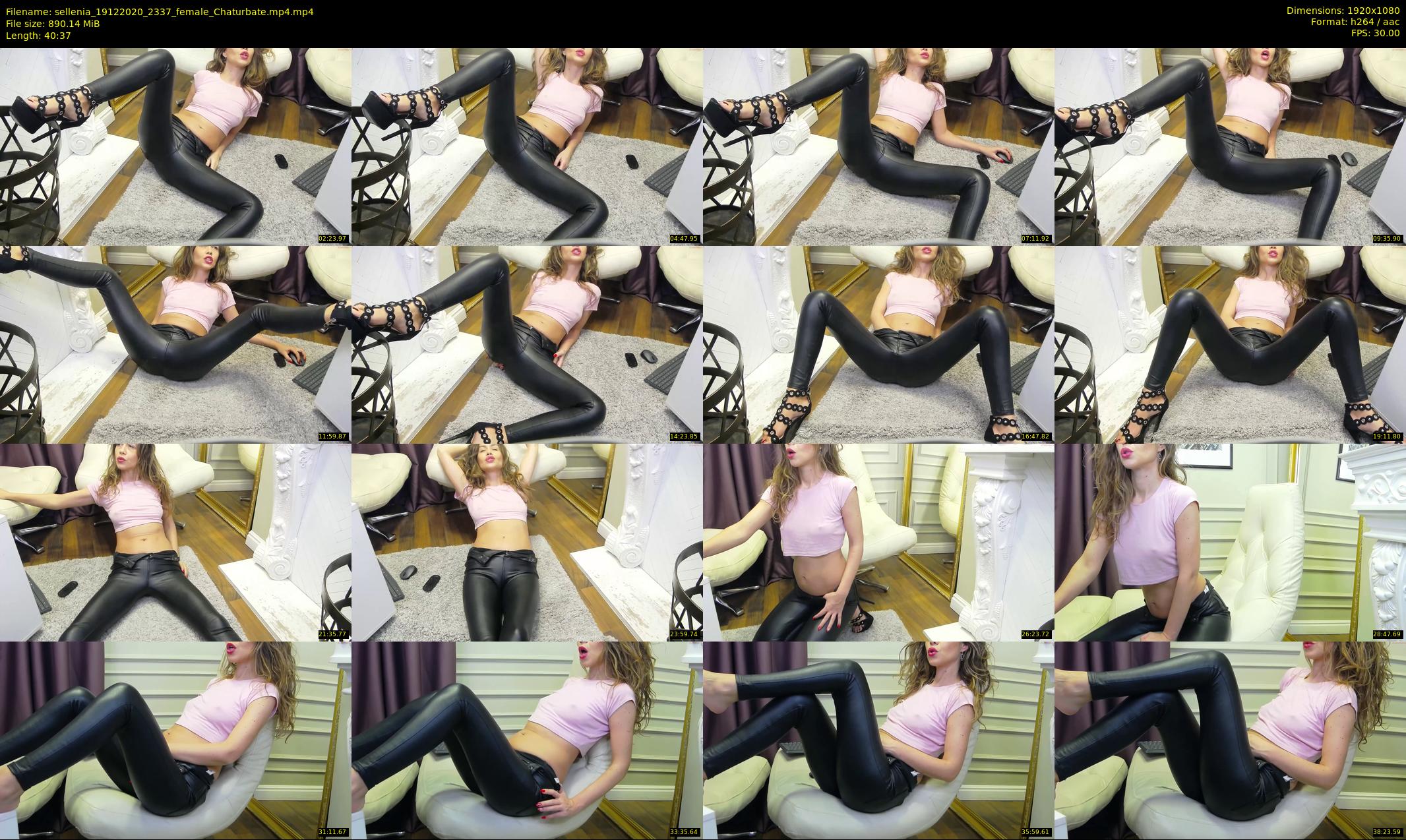 sellenia — 41 minute Chaturbate female cam show recording, 1080p, Dec 19, 2020