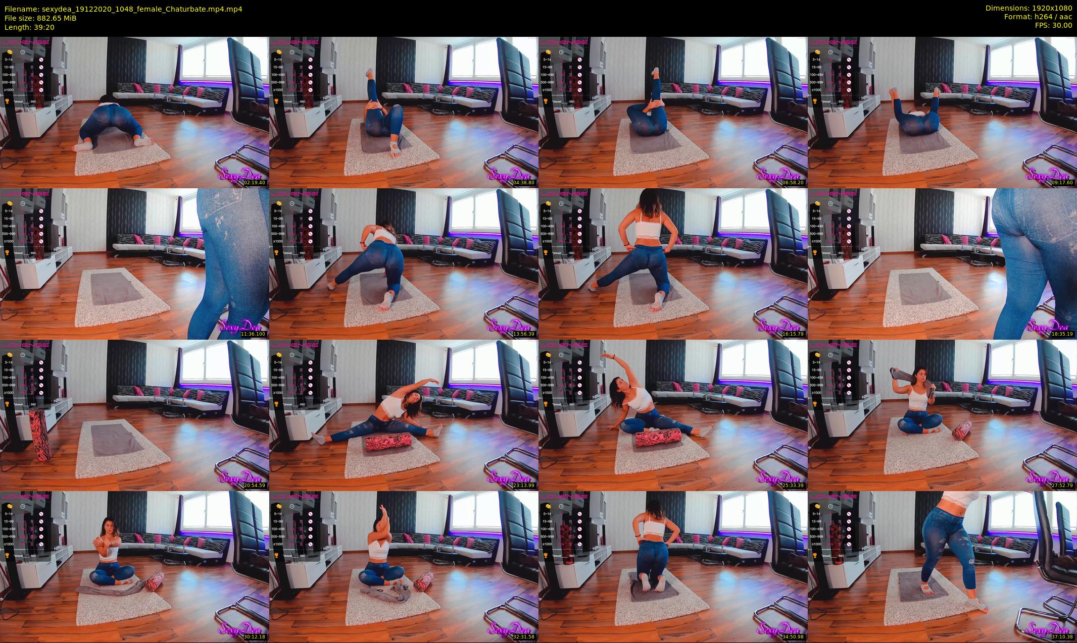 sexydea — 40 minute Chaturbate female cam show recording, 1080p, Dec 19, 2020