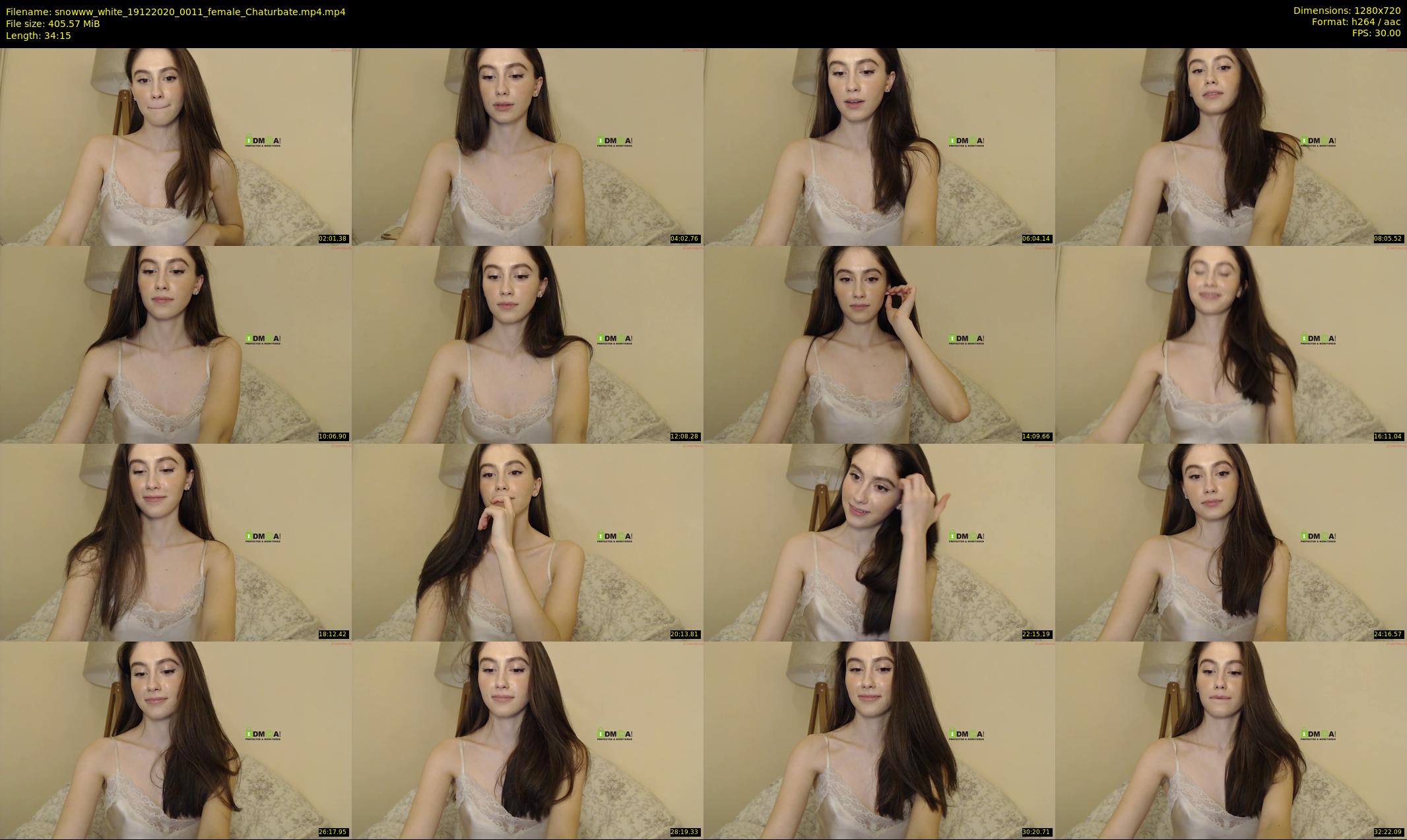 snowww_white — 35 minute Chaturbate female cam show recording, 720p, Dec 19, 2020