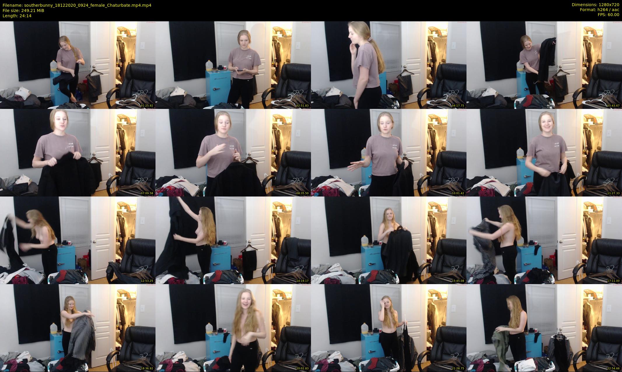 southerbunny — 25 minute Chaturbate female cam show recording, 720p, Dec 18, 2020