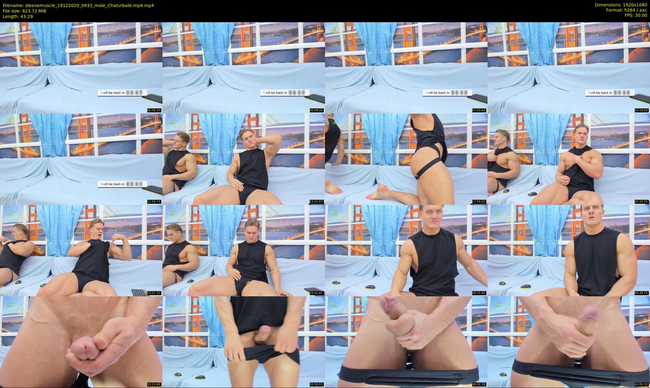 steevemuscle — 44 minute Chaturbate male cam show recording, 1080p, Dec 19, 2020