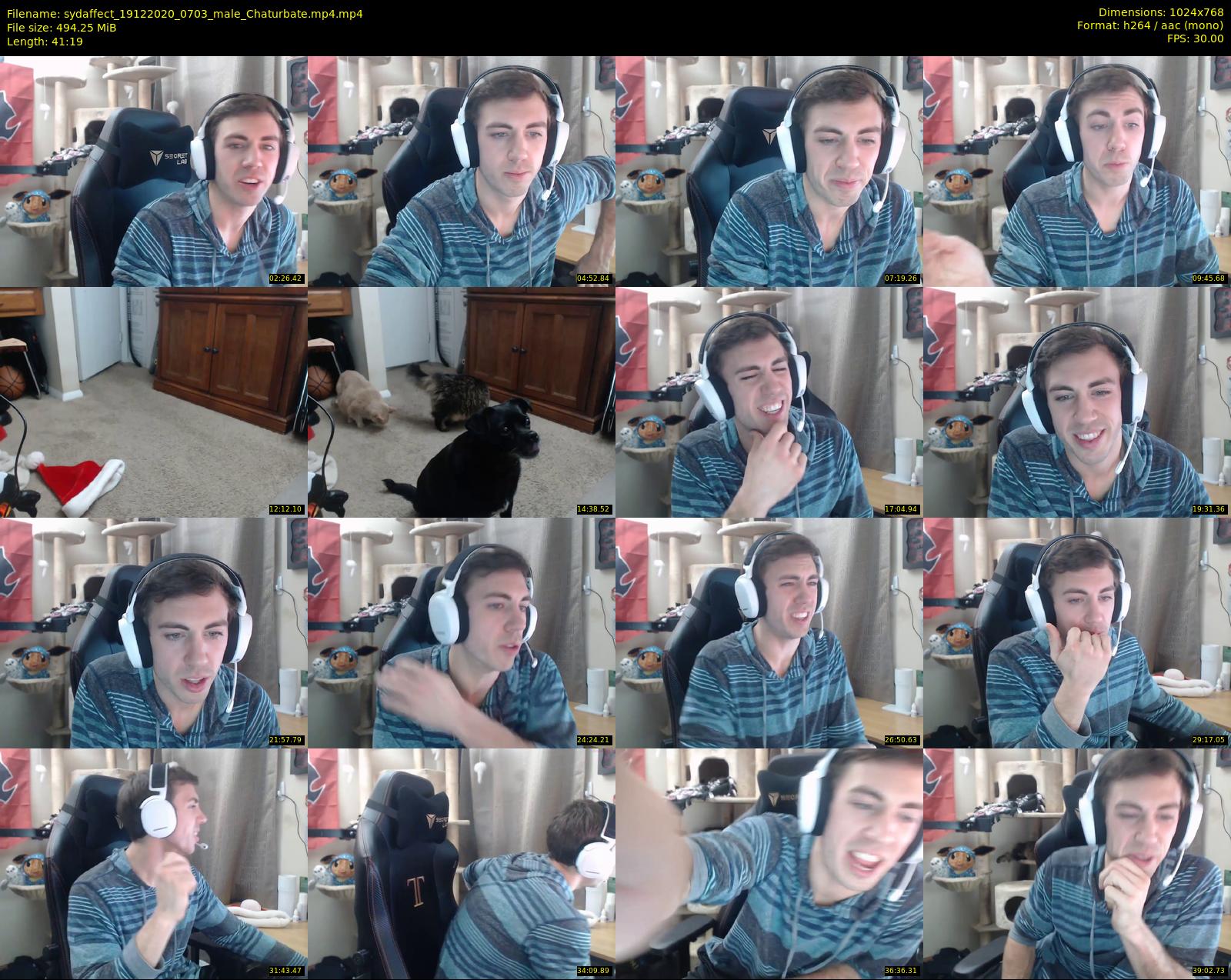 sydaffect — 42 minute Chaturbate male cam show recording, 720p, Dec 19, 2020
