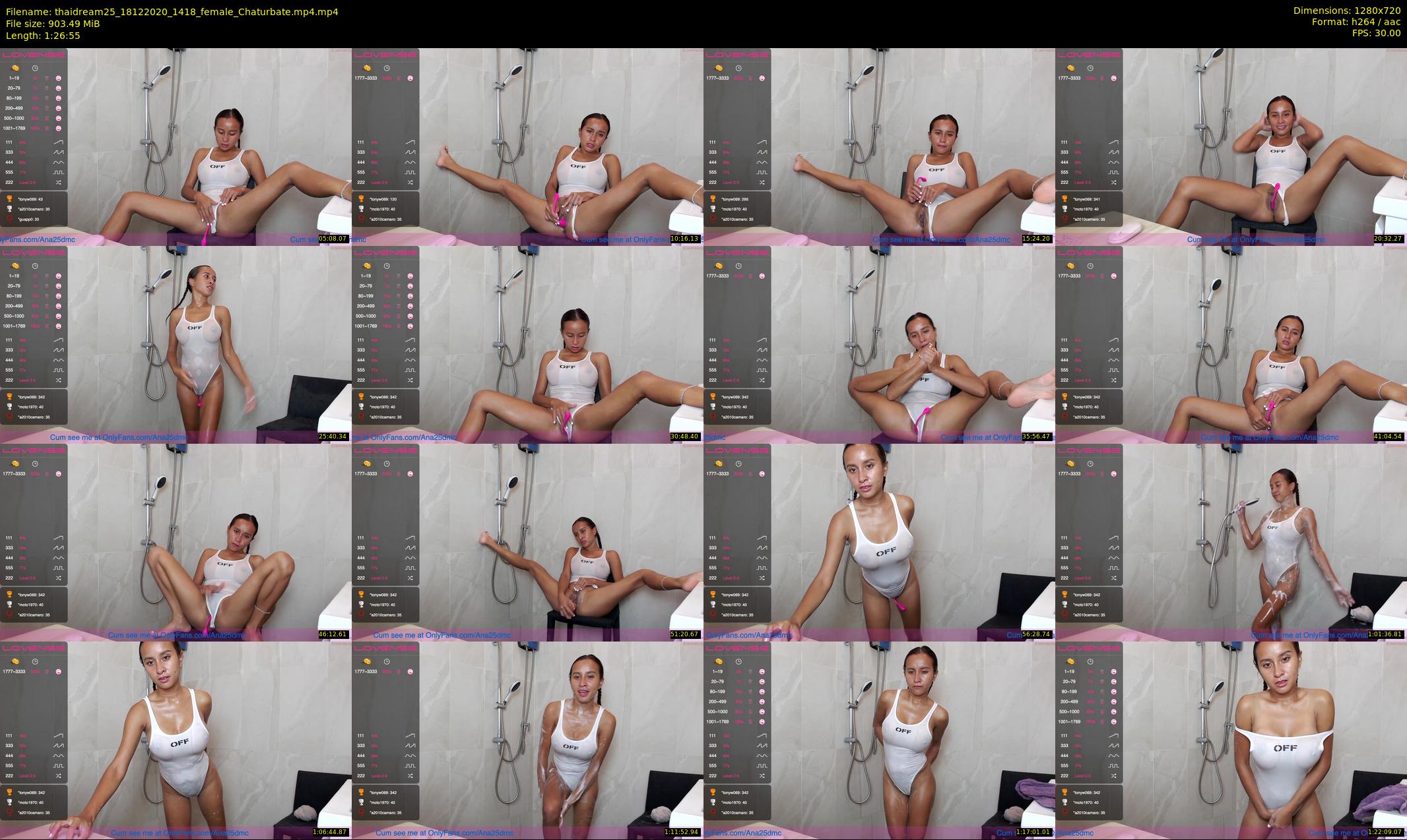 thaidream25 — 87 minute Chaturbate female cam show recording, 720p, Dec 18, 2020