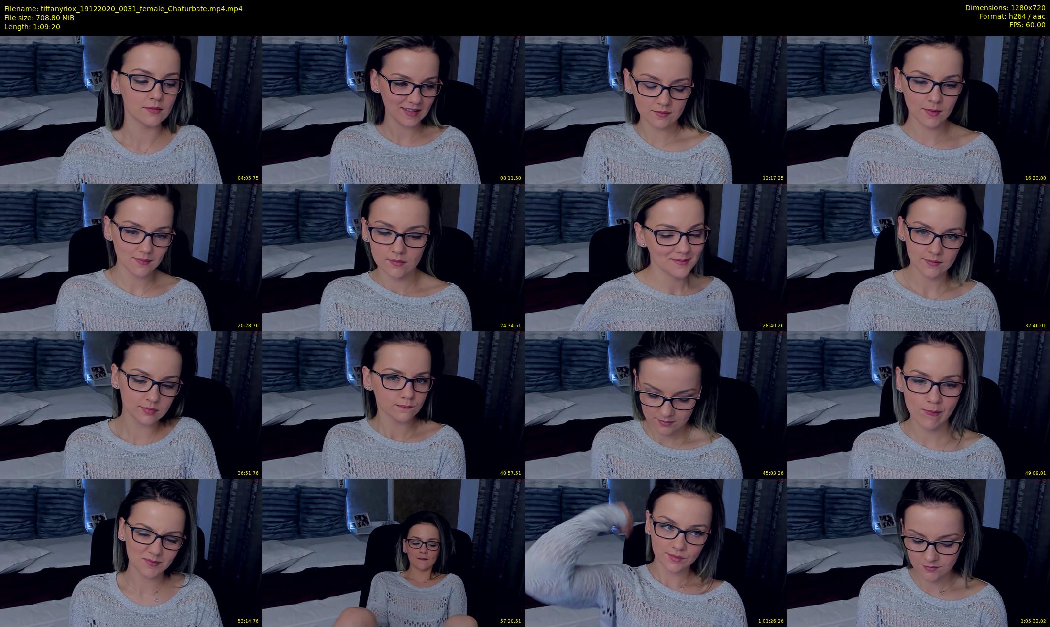 tiffanyriox — 70 minute Chaturbate female cam show recording, 720p, Dec 19, 2020