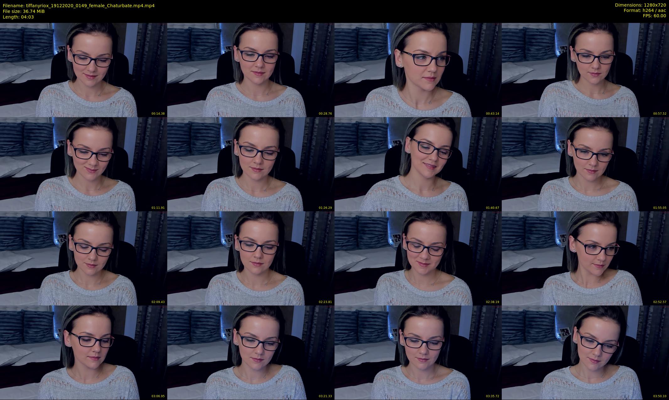 tiffanyriox — 5 minute Chaturbate female cam show recording, 720p, Dec 19, 2020