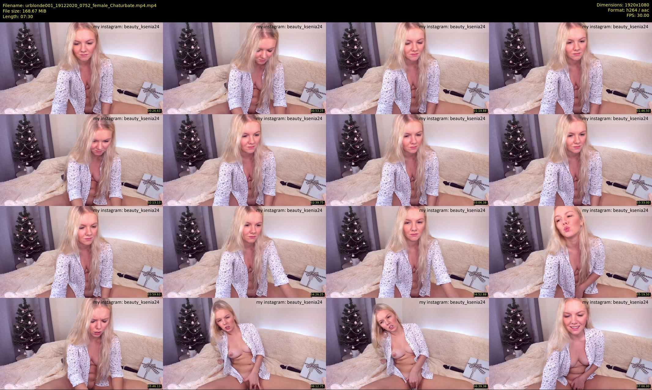 urblonde001 — 8 minute Chaturbate female cam show recording, 1080p, Dec 19, 2020