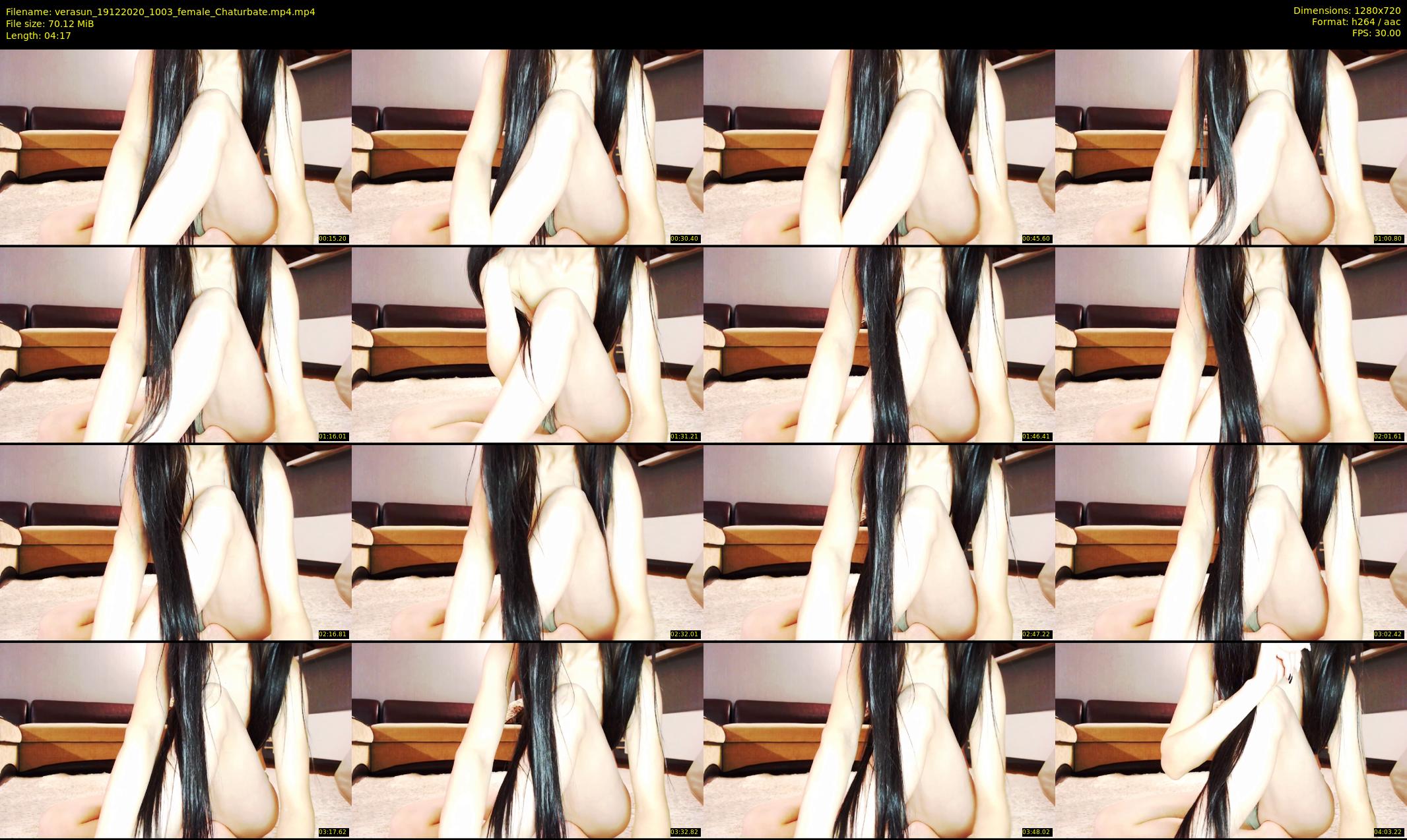 verasun — 5 minute Chaturbate female cam show recording, 720p, Dec 19, 2020