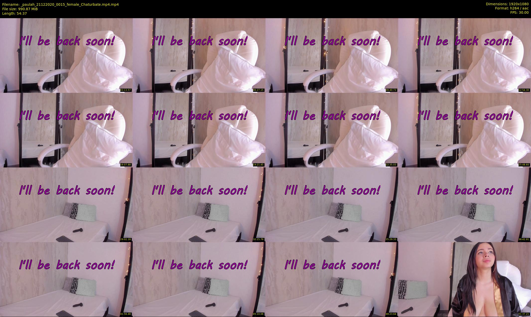 _paulah — 55 minute Chaturbate female cam show recording, 1080p, Dec 21, 2020