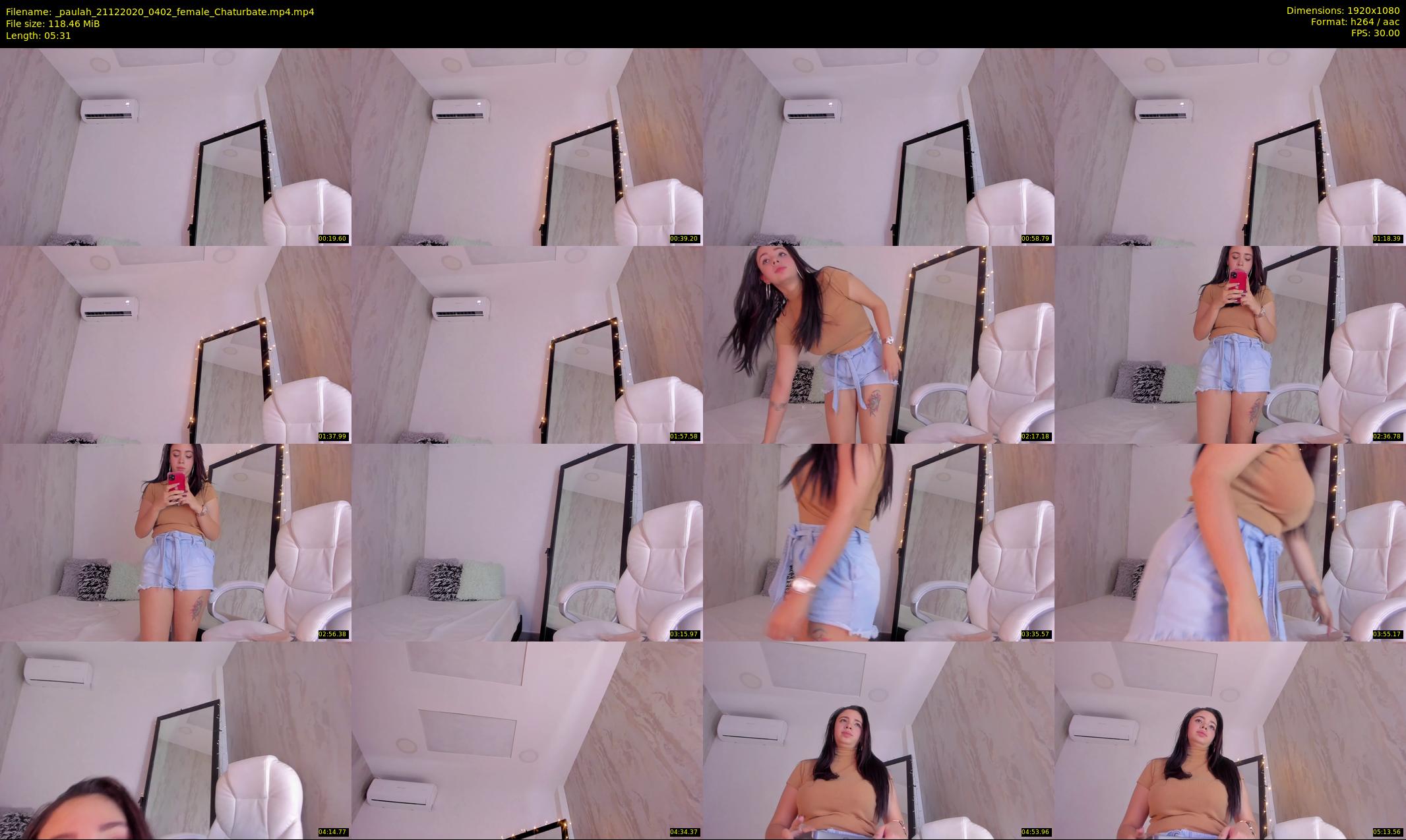 _paulah — 6 minute Chaturbate female cam show recording, 1080p, Dec 21, 2020