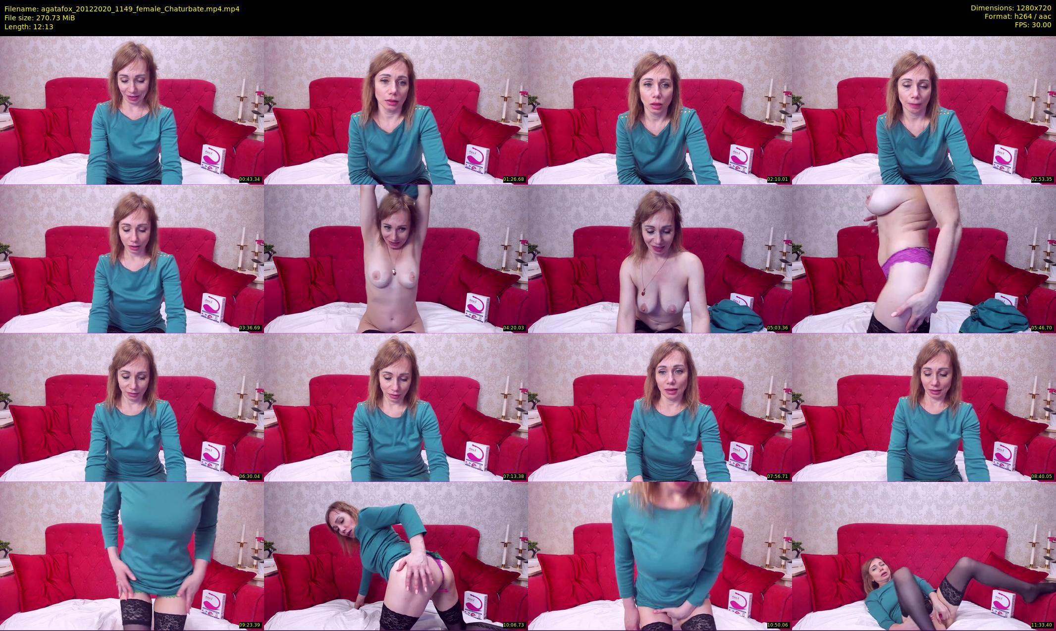 agatafox — 13 minute Chaturbate female cam show recording, 720p, Dec 20, 2020